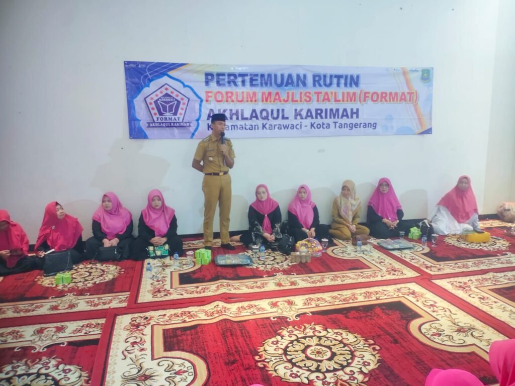 PERTEMUAN RUTIN,FORUM MAJELIS TA’LIM ( FORMAT )  AKHLAQUL KARIMAH.KECAMATAN KARAWACI KOTA TANGERANG MENGADAKAN SANTUNAN 60 LEBIH YATIM PIATU DI GEDUNG TANGERANG CONVENTION CENTER CIMONE KOTA TANGERANG,