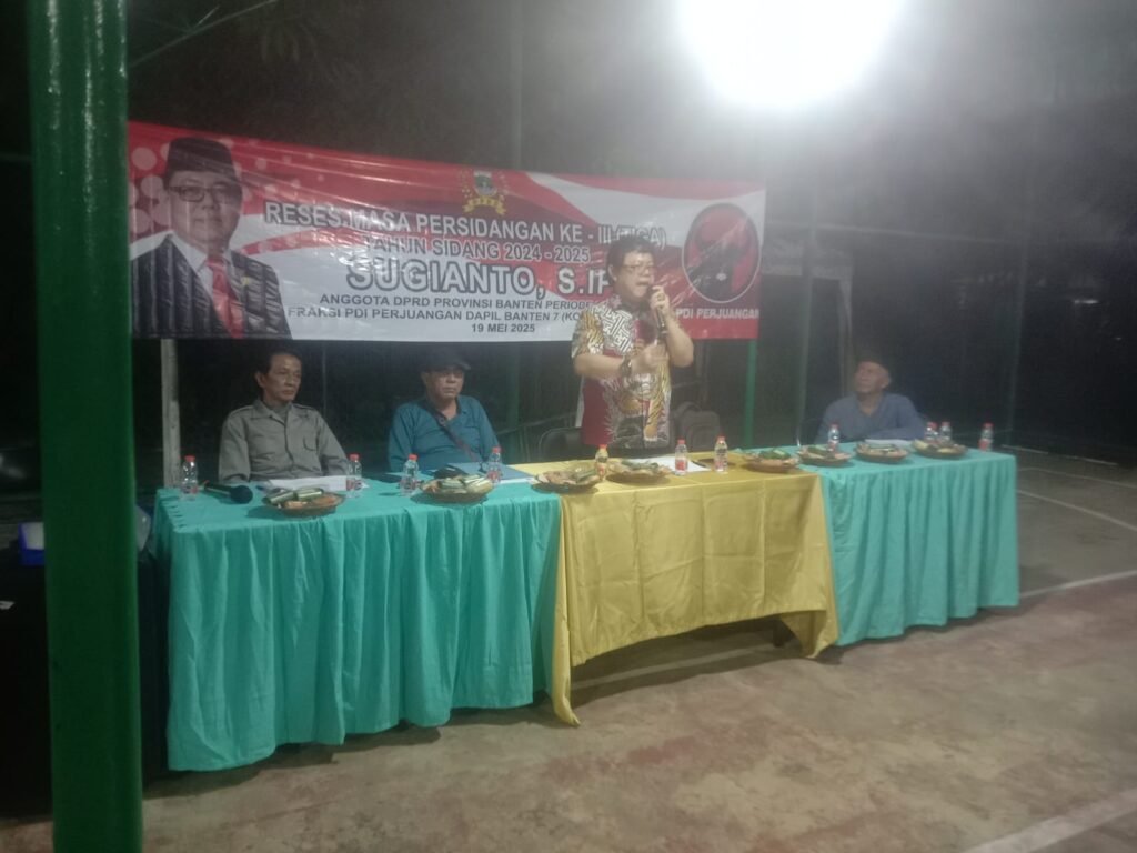 RESES DEWAN MASA PERSIDANGAN KE .III ( TIGA ) TAHUN ANGGARAN 2024 – 2025, Bpk SUGIANTO, S.IP. ANGGOTA DPRD PROVINSI BANTEN PERIODE 2024 – 2025, DARI FRAKSI PDI PERJUANGAN DAPIL 7