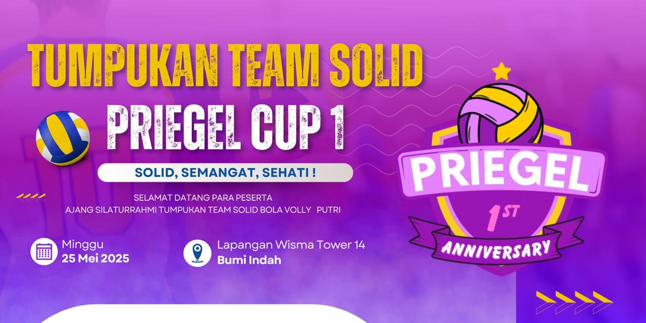 *Kemeriahan Priegel Cup 1 Yang Dilaksanakan Oleh Tim Priegel Banjiri Dukungan Oleh Masyarakat sekitar*