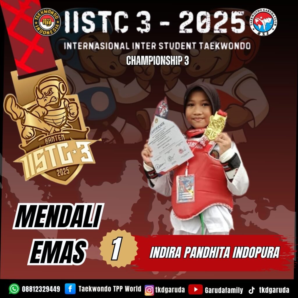 Siswa SDN Tangerang 1 Raih Juara 1 Medali Emas di Kejuaraan Taekwondo Internasional