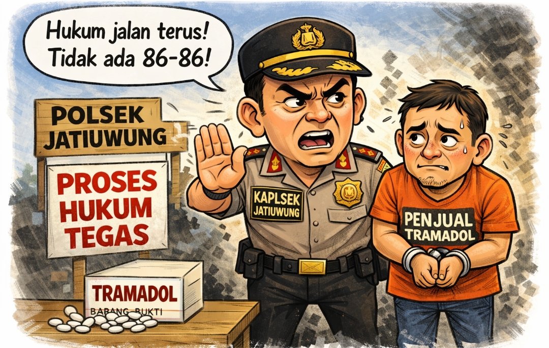 Polsek Jatiuwung Tegaskan Tidak Ada Intervensi, Kasus Penjual Tramadol Tetap Diproses Hukum